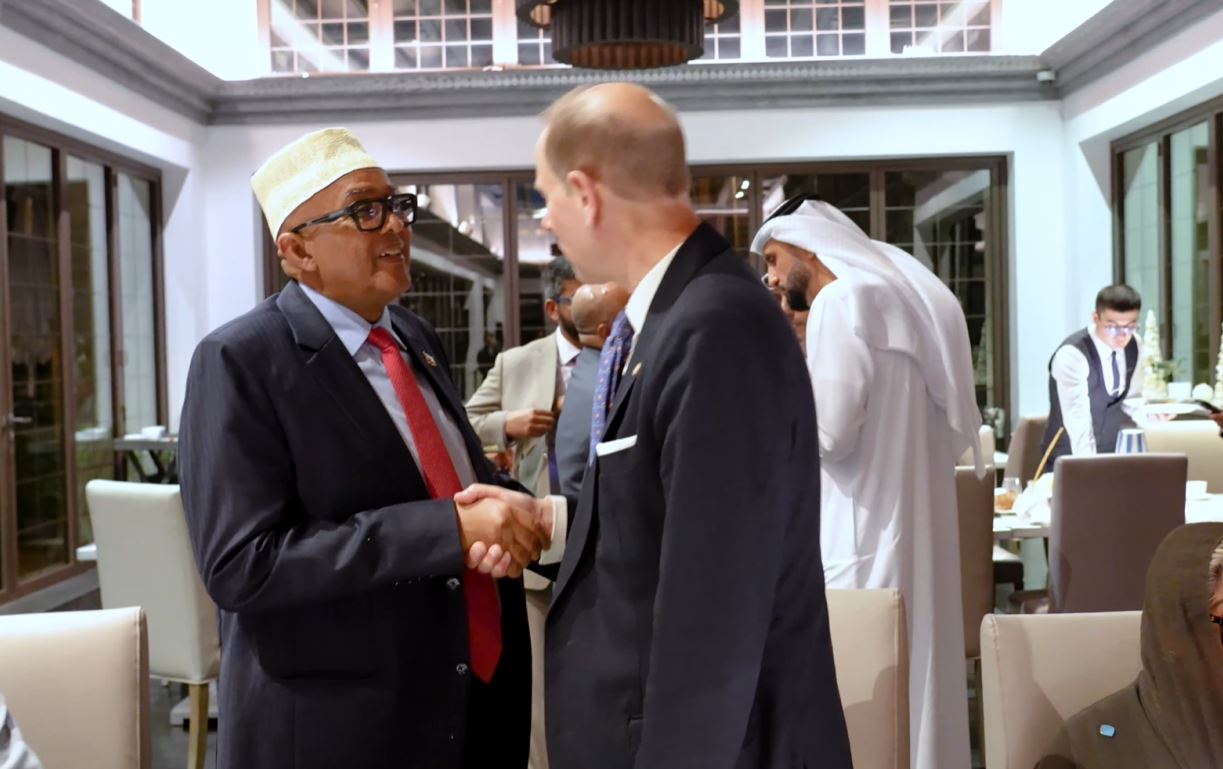 Kulanka Cashada ee Madaxweynaha JSL iyo Prince Edward oo ah Boqorka UK King Charles III walaalkii