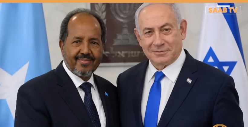 Warbaahin Caalami ah oo soo bandhigtay kulamo Xasan sheekh la yeeshay Netanyahu