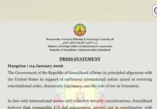 War ay Somaliland soo saartay maanta oo qabsaday Warbaahinta Caalamka.