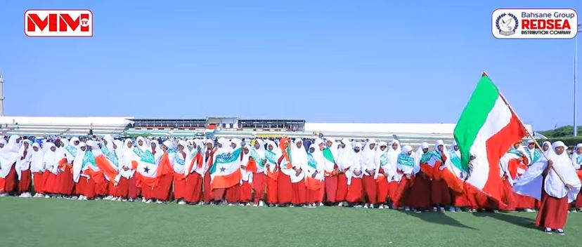 Hargeisa stadium, dhoolla tuskii u dambeeyay ee diyaargarawga 18-ka May.