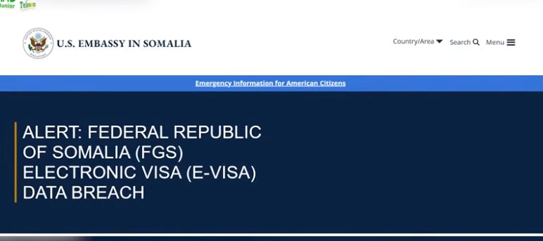 Caalamka oo kala dhex galay Somaliland iyo Somalia. eVisa-ha Somalia oo la jabsaday iyo