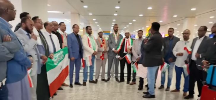 Madaxweyne kuxigenka JSL oo lagu soo dhoweeyey London