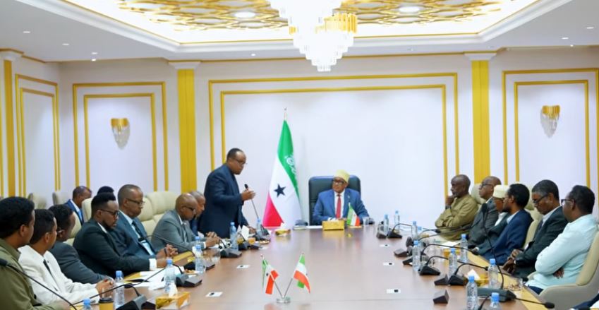 Madaxweynaha JSL oo kulan muhiim ah la qaatay Ganacsatada Waaweyn ee dalka